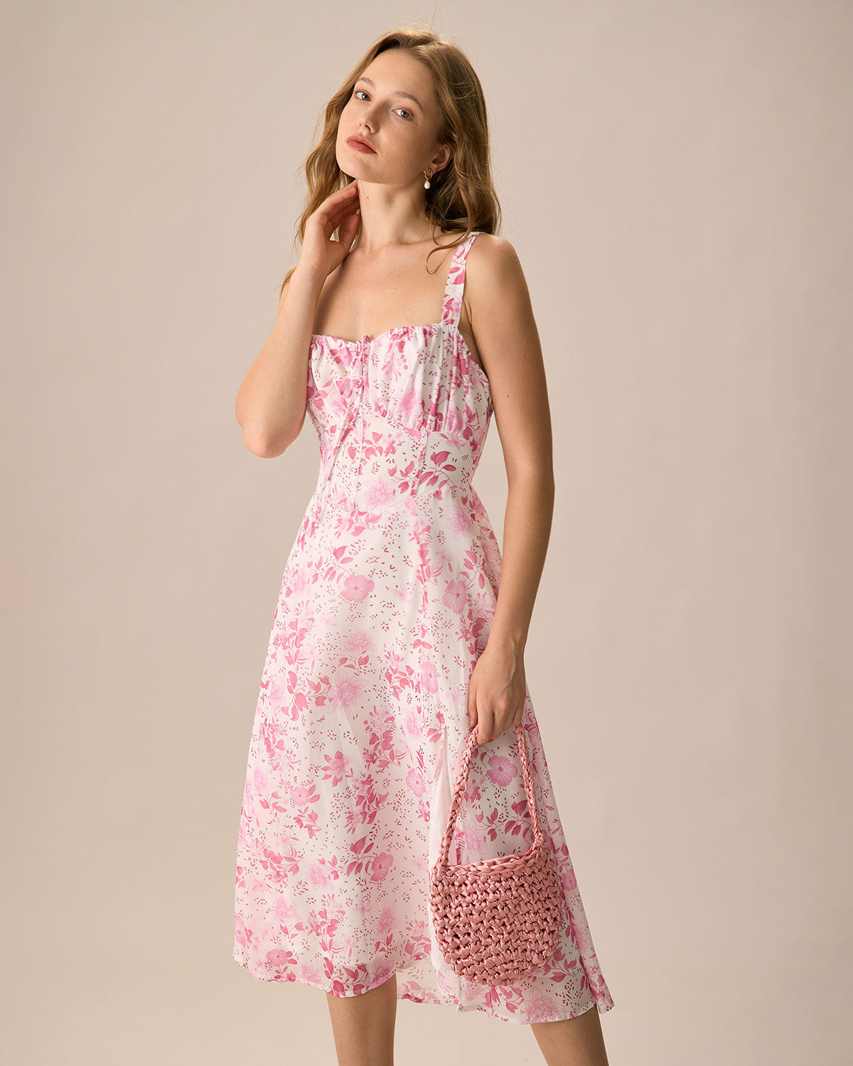 De Zivva Bloemenprint Midi Jurk