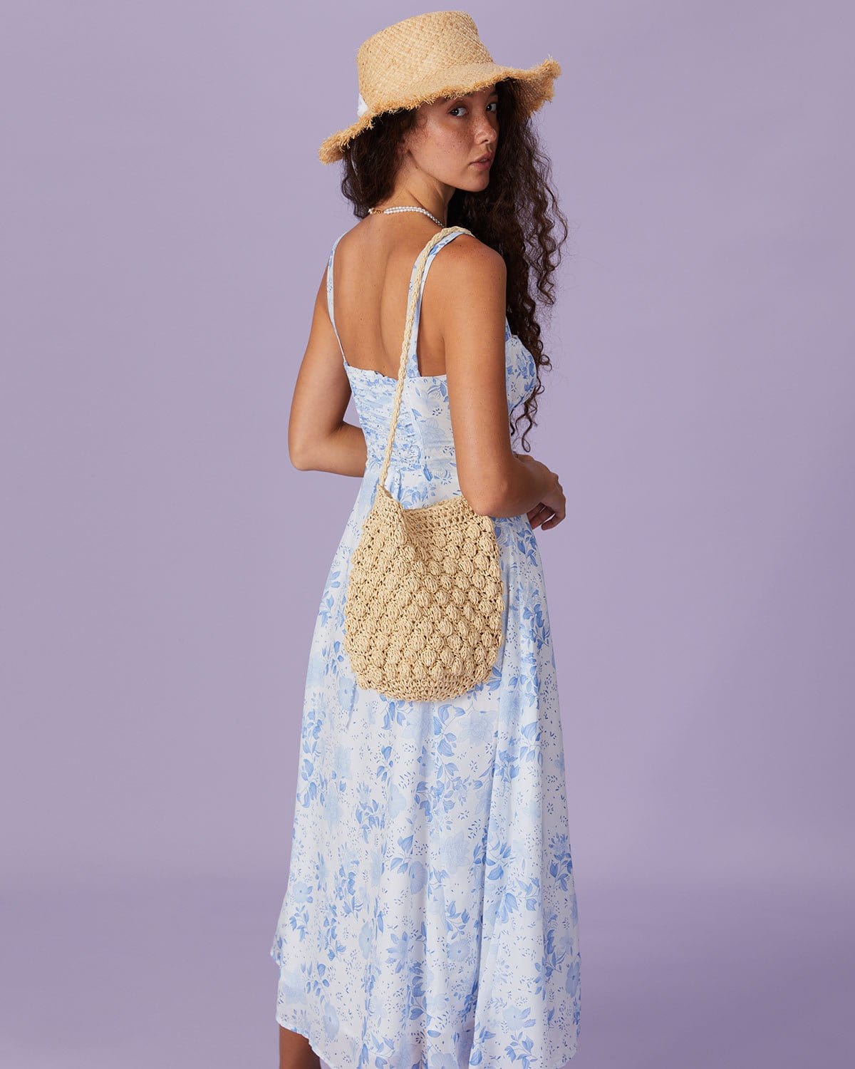 De Zivva Bloemenprint Midi Jurk