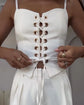 De Zivva Lace-Up Two-Piece Set