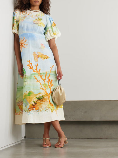 De Zivva Emerald Cove Midi Jurk