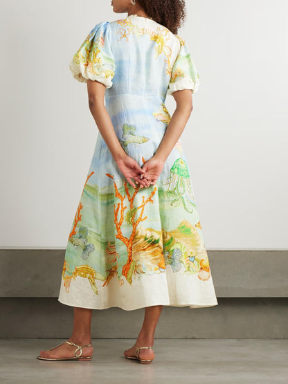 De Zivva Emerald Cove Midi Jurk