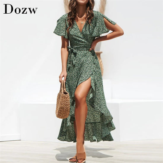 De Zivva Chiffon Maxi-jurk met Split