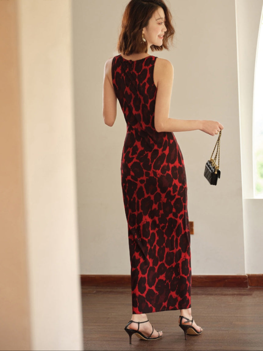 De Zivva Franse Luipaardprint Bodycon Jurk