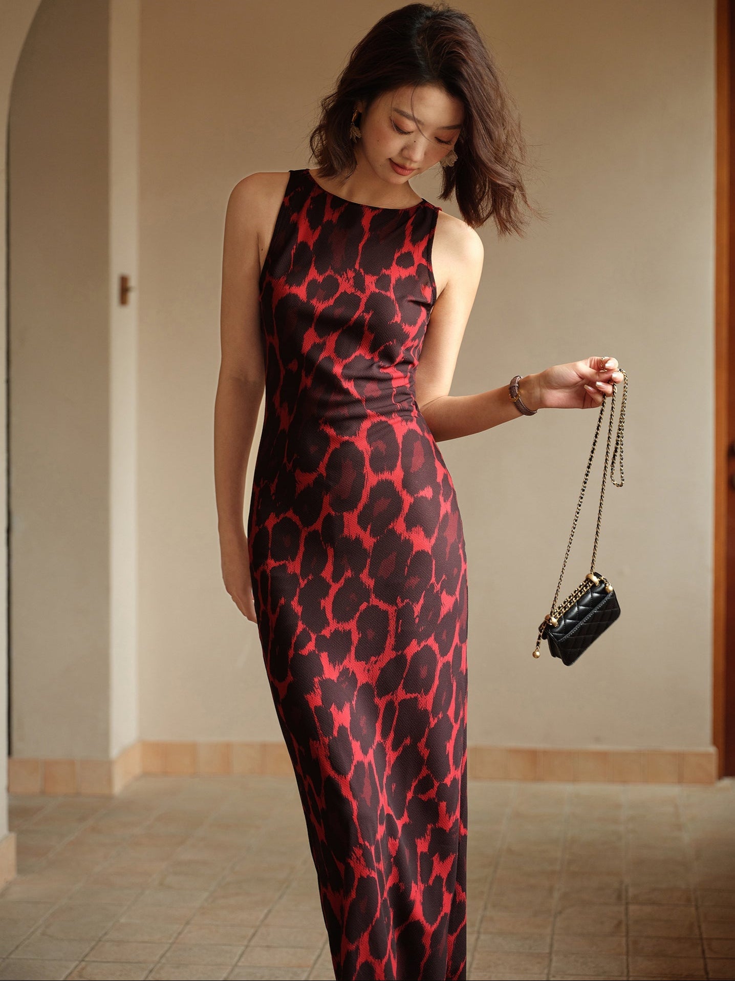De Zivva Franse Luipaardprint Bodycon Jurk