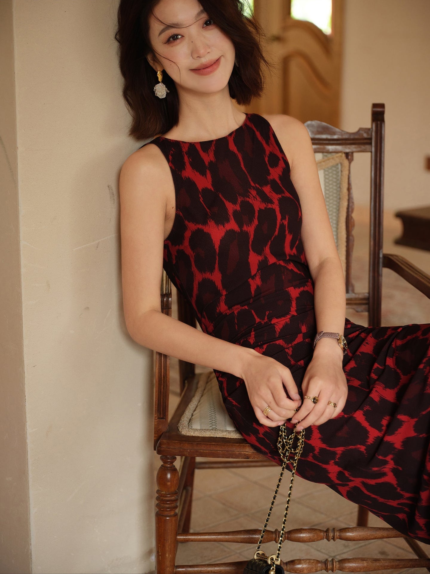 De Zivva Franse Luipaardprint Bodycon Jurk