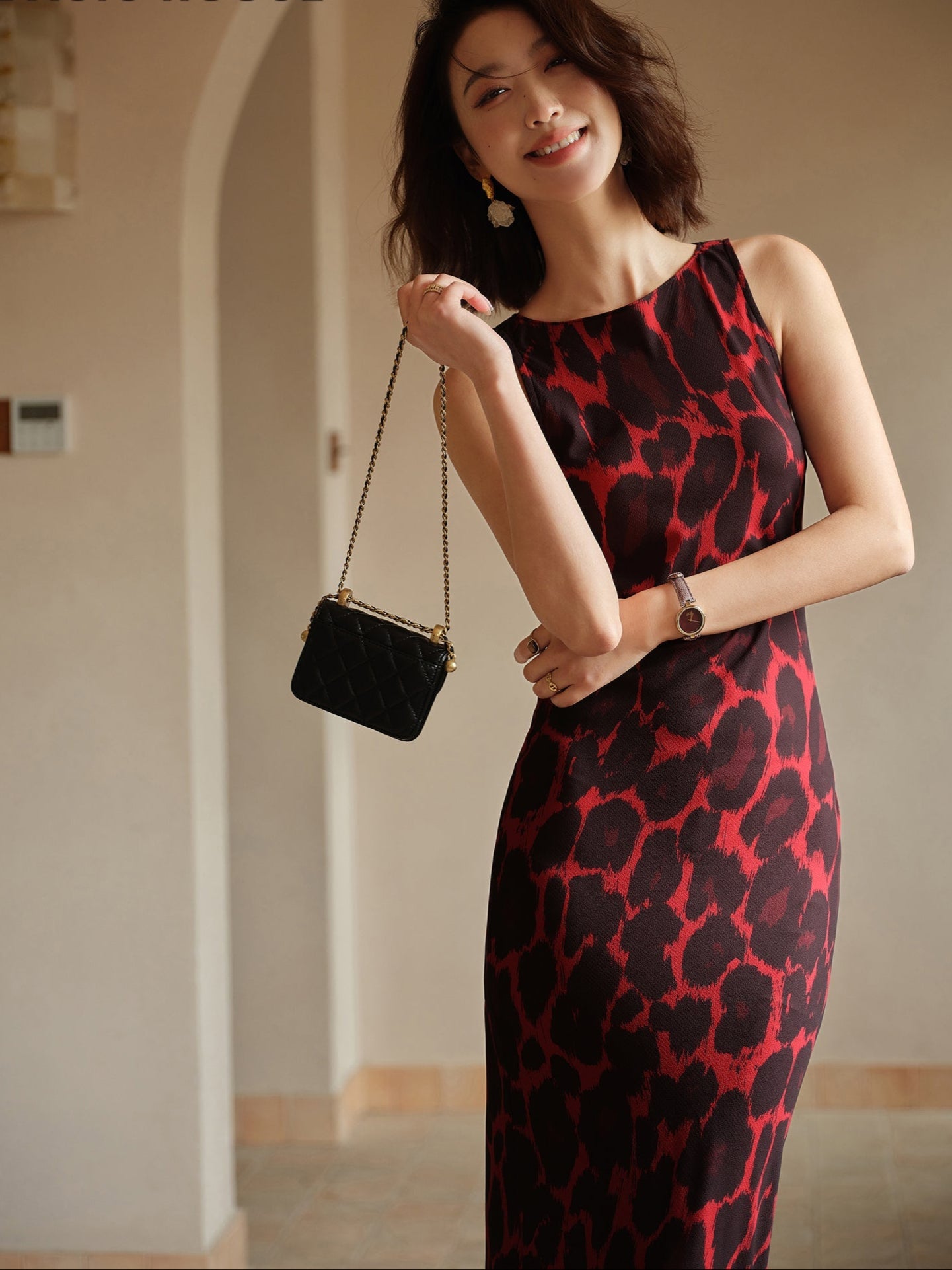 De Zivva Franse Luipaardprint Bodycon Jurk