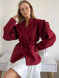 De Zivva Blazer met Vetersluiting en Schoudervulling