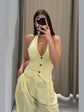 De Zivva Gele Halter Co-ord Set