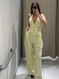 De Zivva Gele Halter Co-ord Set