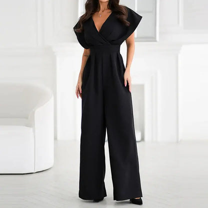 De Zivva Hoge Taille Jumpsuit met Wijde Pijpen