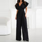 De Zivva Hoge Taille Jumpsuit met Wijde Pijpen