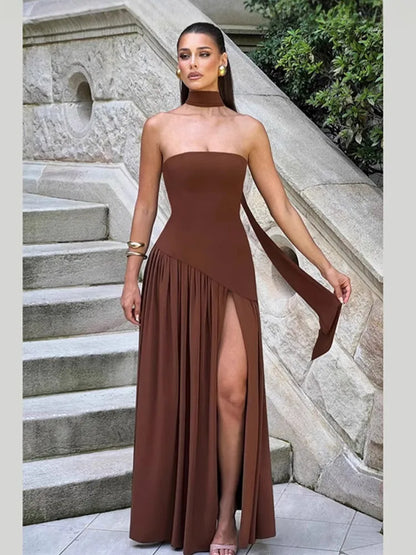 De Zivva Off-Shoulder Zomerse Maxi-jurk