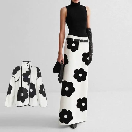 De Zivva Gebloemde Split-back Jas