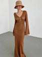 De Zivva Gebreide Maxi Cover-up Jurk