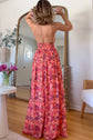 De Zivva Rugloze Maxi-jurk met Bloemenprint