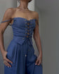 De Zivva Lace-Up Two-Piece Set
