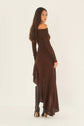 De Zivva Asymmetrische Off-Shoulder Jurk