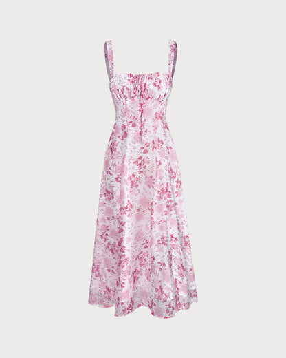 De Zivva Bloemenprint Midi Jurk